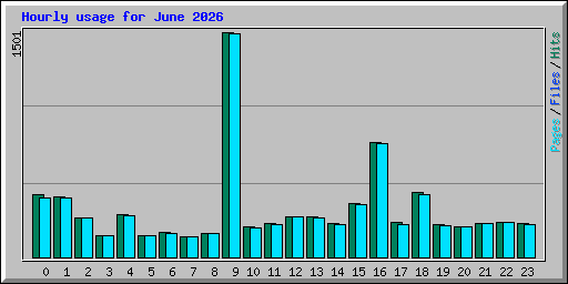 Hourly usage for June 2026